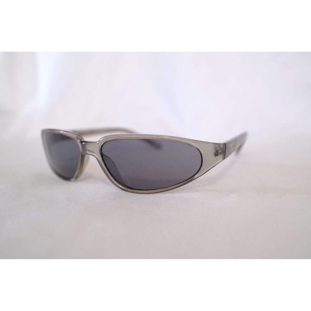 Black Flys Micro Fly Sunglasses Translucent Grey Wrap Around Mens Vintage